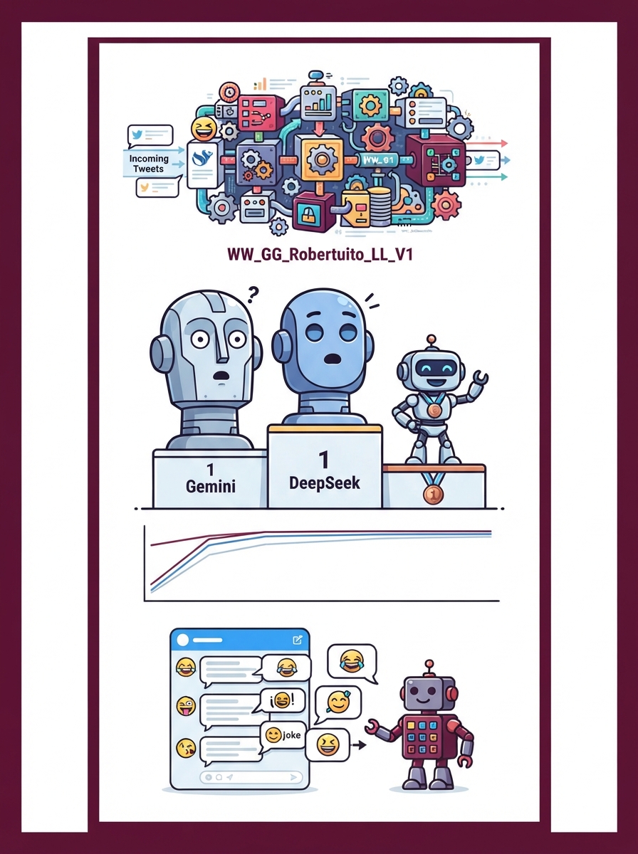 Carátula: Clasificación de tuits humorísticos: un enfoque eficiente basado en aprendizaje automático y ensamble